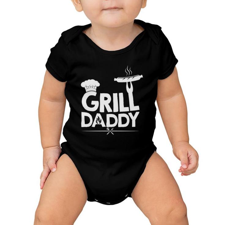 Grill Daddy Funny Grill Father Grill Dad Father's Day Baby Onesie