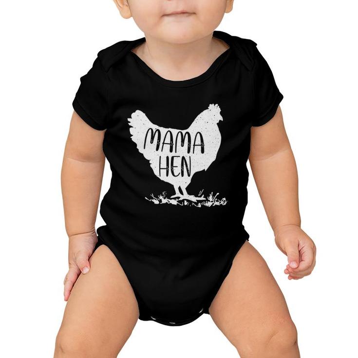 Happy Mother's Day Mama Hen Chicken Mommy Cute Mom Funny Baby Onesie