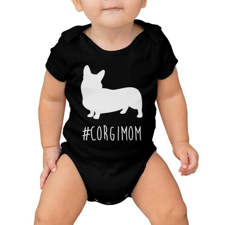 Hashtag Corgi Mom Pembrokeshire Welsh Corgi Baby Onesie