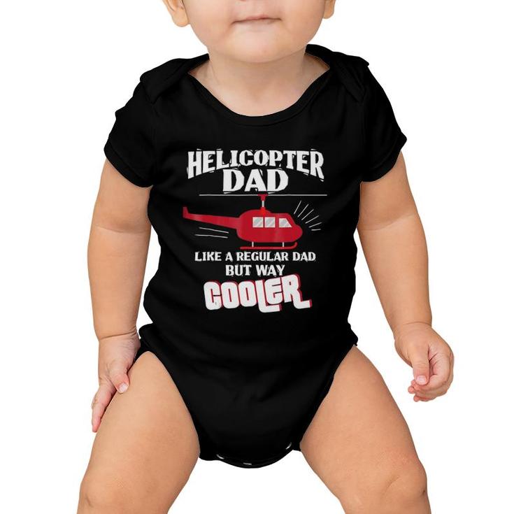 Helicopter Pilot Dad Gif Flight Mechanic Fathers Day Baby Onesie
