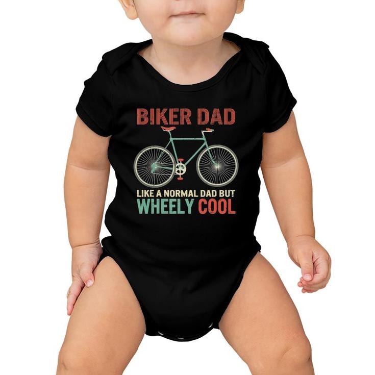 I'm Biker Dad Father's Day Wheely Cooler Bicycle Bike Cycling Baby Onesie