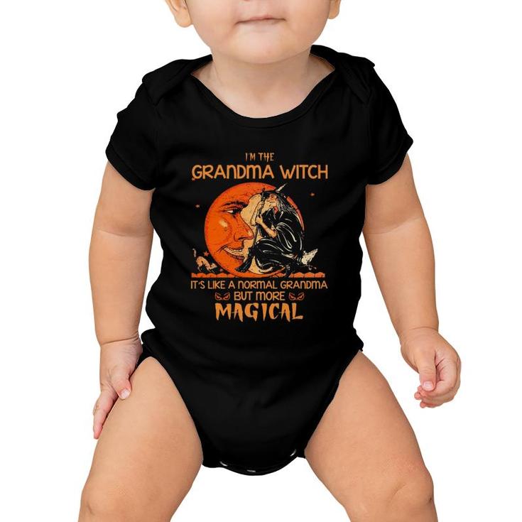 I'm The Grandma Witch Grandmother Halloween Gift Baby Onesie