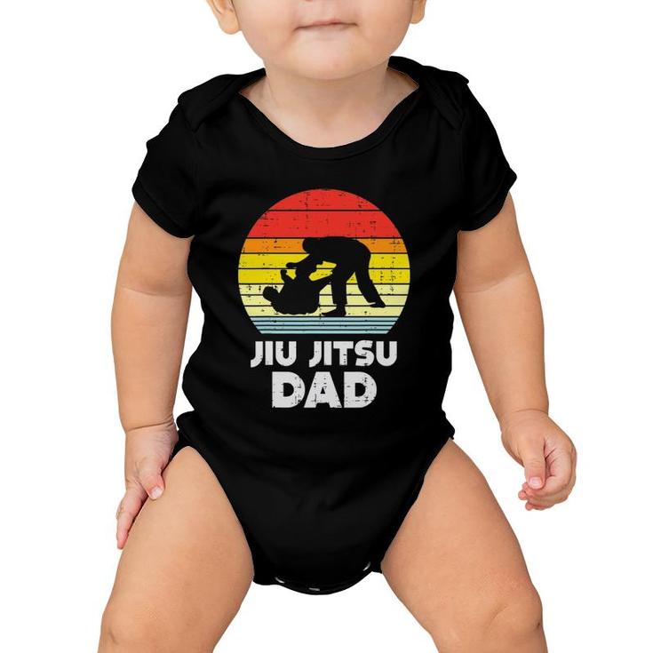 Jiu Jitsu Dad Sunset Retro Brazilian Martial Arts Men Gift Baby Onesie