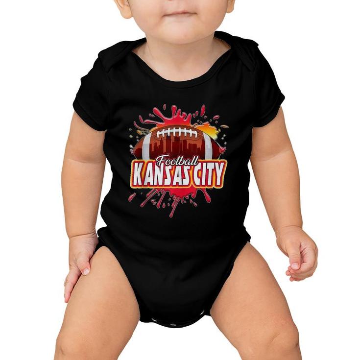 Kansas City Football Retro Vintage Missouri Chief Baby Onesie