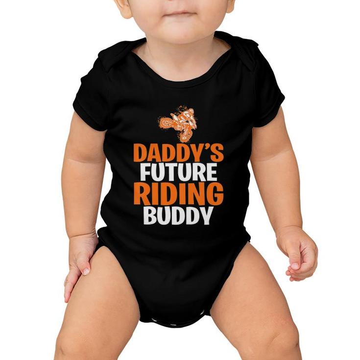 Kids Daddy's Future Riding Buddy Motocross Kids Father Son Baby Onesie