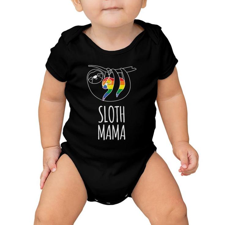 Lgbtq Lesbian Gay Pride Mothers Gift Sloth Mama Baby Onesie