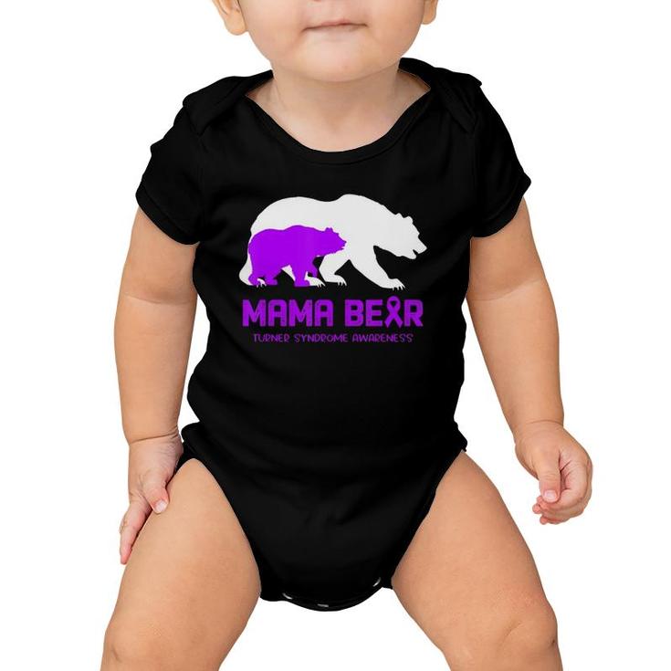 Mama Bear Turner Syndrome Awareness  For Women Men Baby Onesie