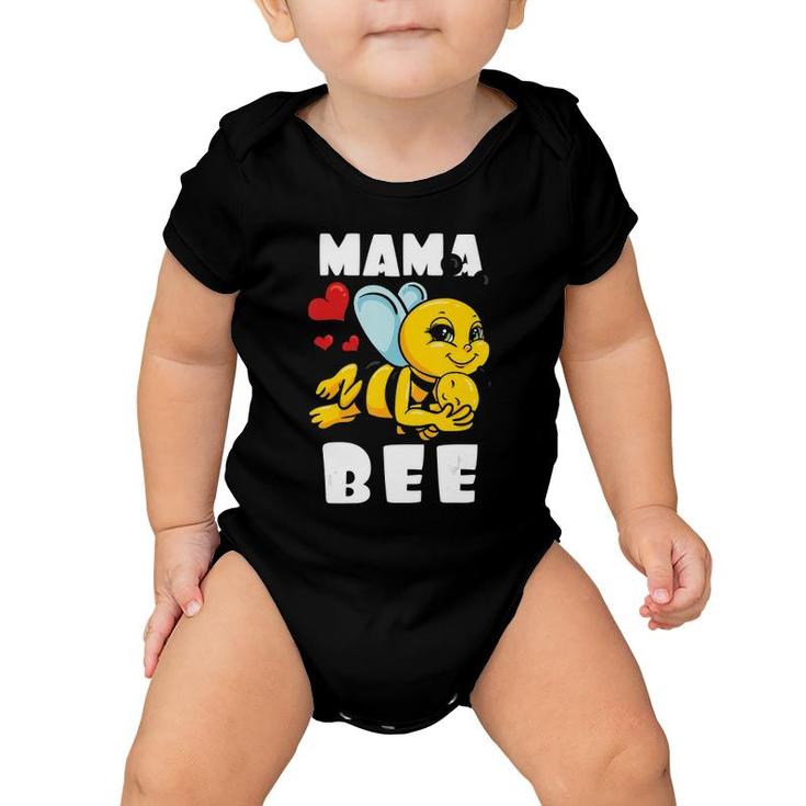 Mama Bee  Mothers Day Honey Beekeeper Mom Gift Idea Baby Onesie