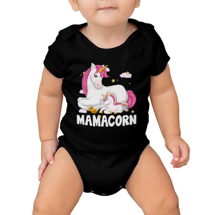 Mamacorn  Unicorn New Mom Baby Mommy Mother Baby Onesie