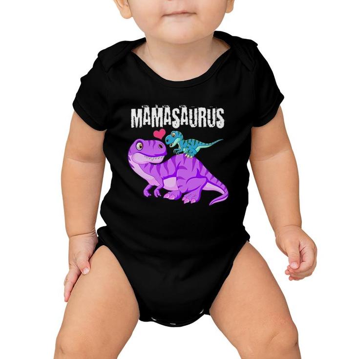 Mamasaurus Dinosaur Rex Mother Day For Mom Gift Mama Baby Onesie
