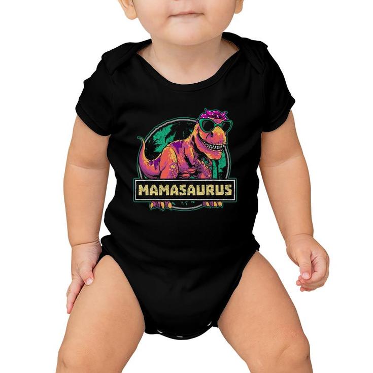 Mamasaurus Rex Mama Saurus Dinosaur Womens Baby Onesie