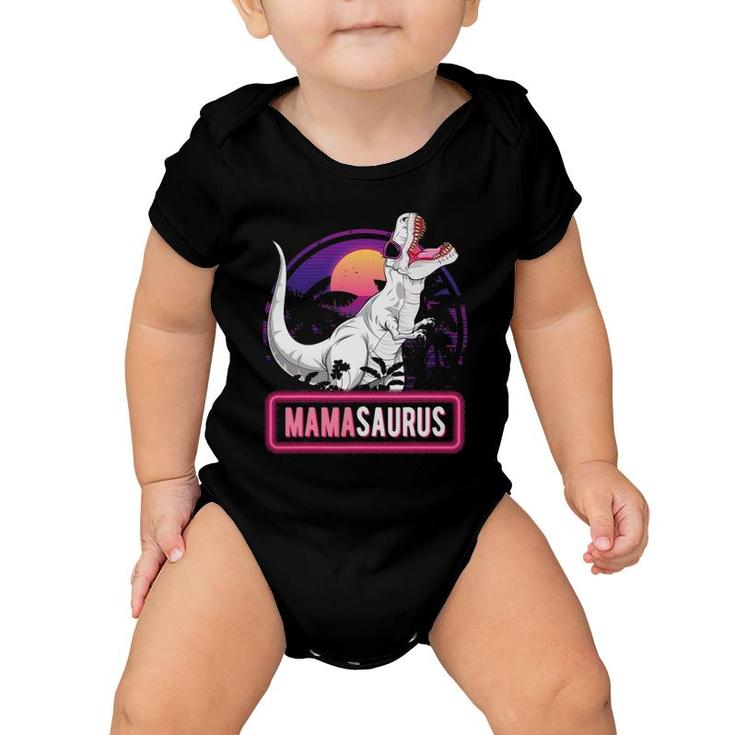 Mamasaurus Trex Dinosaur Funny Mama Saurus Family Matching Baby Onesie