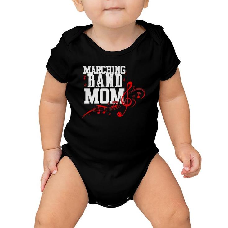 Marching Band Mom Cute Musical Gift For Women Mother  Baby Onesie