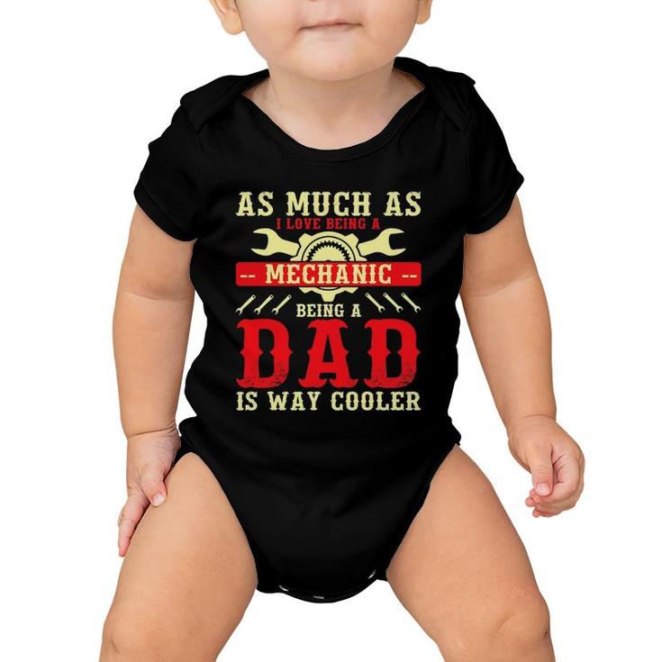 Mechanic Dad Fathers Day Dad Baby Onesie