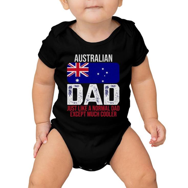 Mens Australian Dad Australia Flag Design For Father's Day Baby Onesie