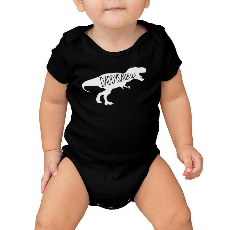 Mens Baby Announcement For Dad - Daddysaurus Gift Baby Onesie