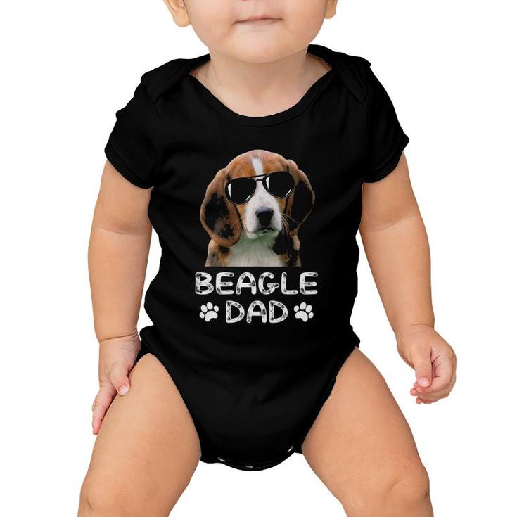 Mens Beagle Dadfunny Beagle Dad Lover Baby Onesie