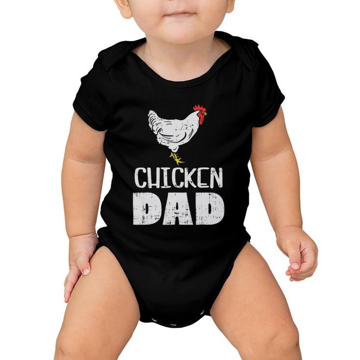 Mens Chicken Dad Farm Animal Farming Life Farmer Rancher Men Gift Baby Onesie