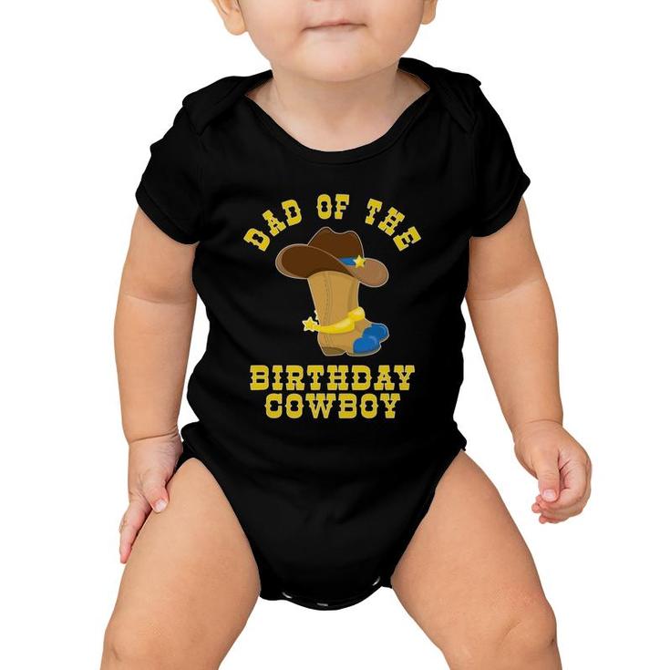 Daddy's Lil Buckaroo Cowboy Hat Boots Birthday Party Baby Onesie