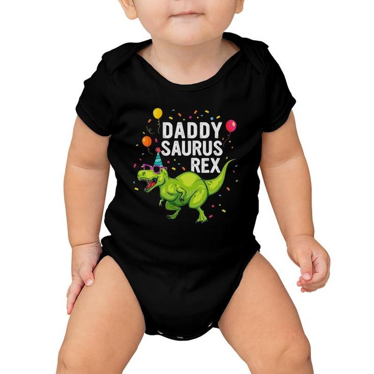 Mens Daddysaurusrex Dinosaur Daddy Family Matching Baby Onesie