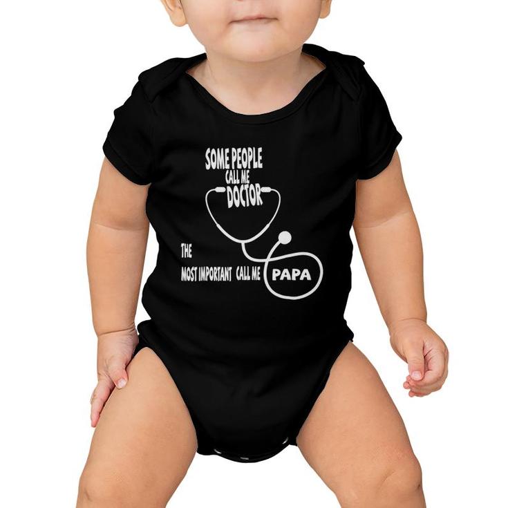 Mens Father's Day For Doctor Papa Baby Onesie