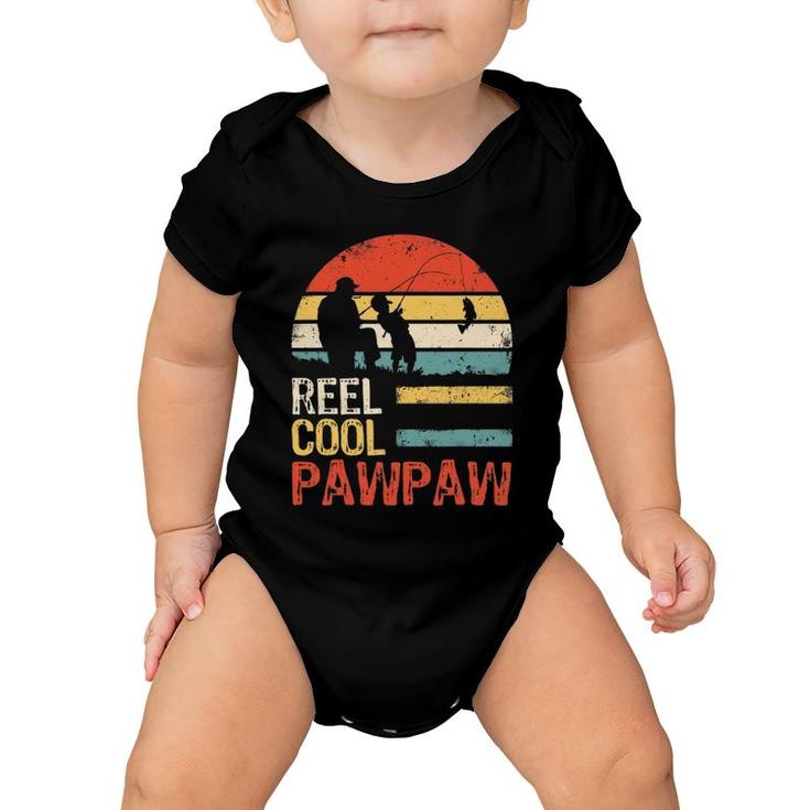 Mens Father's Day Gifts- Fishing Reel Cool Pawpaw Baby Onesie