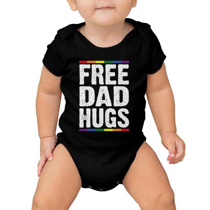 Mens Free Dad Hugs Lgbt Supports Happy Pride Month Baby Onesie