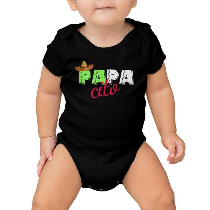 Mens Funny Father's Day Gift For Men - Papacito Nickname For Dad Baby Onesie