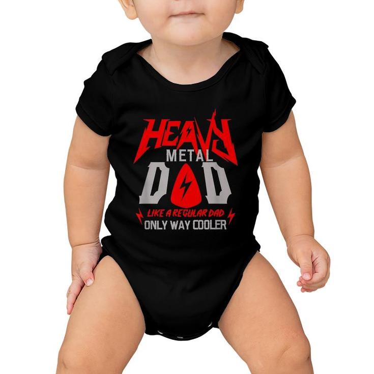 Mens Heavy Metal Dad Father Day Ideas Baby Onesie