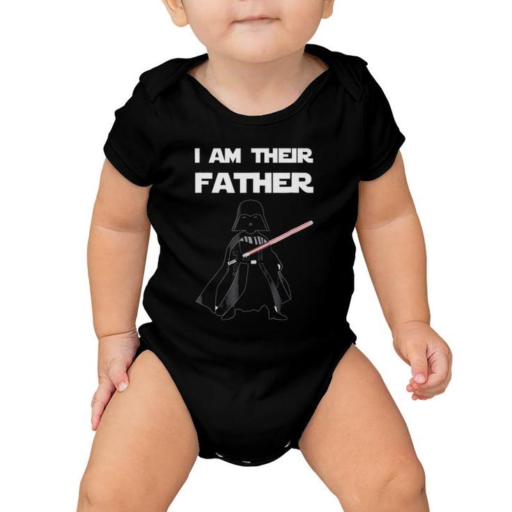 Mens I Am Their Father , Fathers Day Baby Onesie