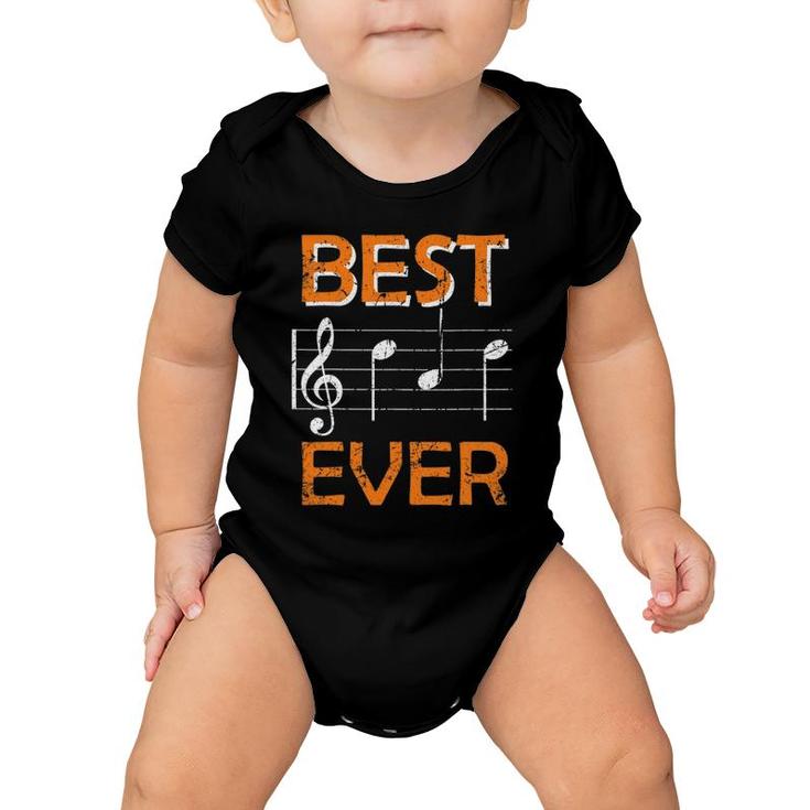 Mens Music Dad Musician Father Music Fan Daddy Baby Onesie