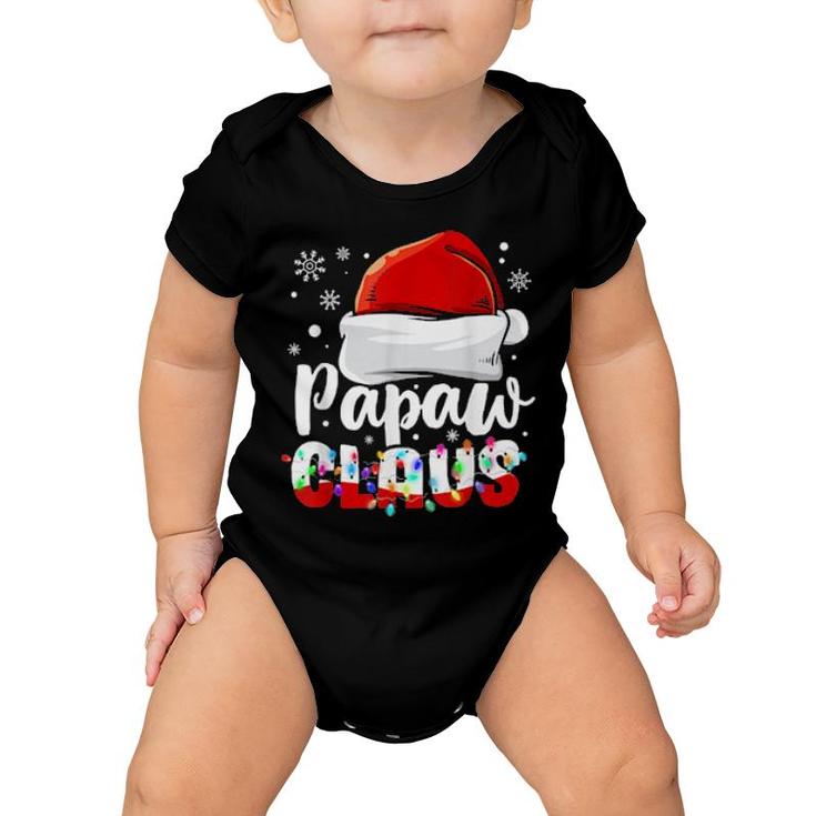 Mens Papaw Claus Beard Santa Hat Pajama Costume For Papa Dad  Baby Onesie