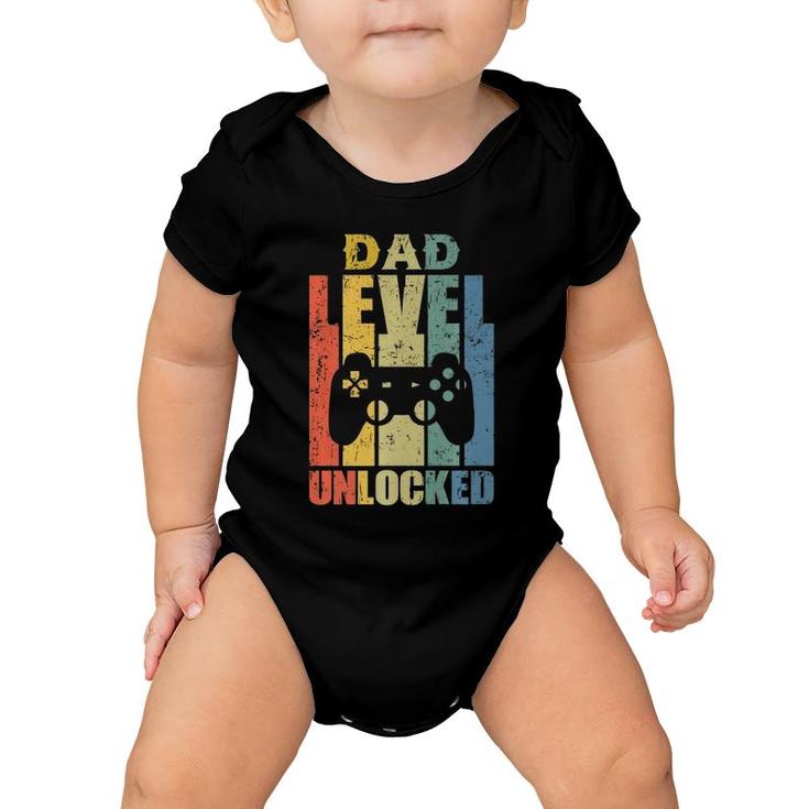 Mens Pregnancy Announcement Dad Level Unlocked Soon To Be Father  Baby Onesie