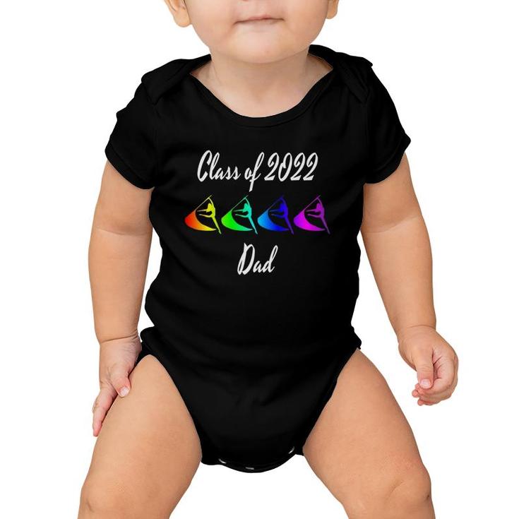 Mens Rainbow Color Guard Dad Flag Graphic Class Of 2022 Ver2 Baby Onesie