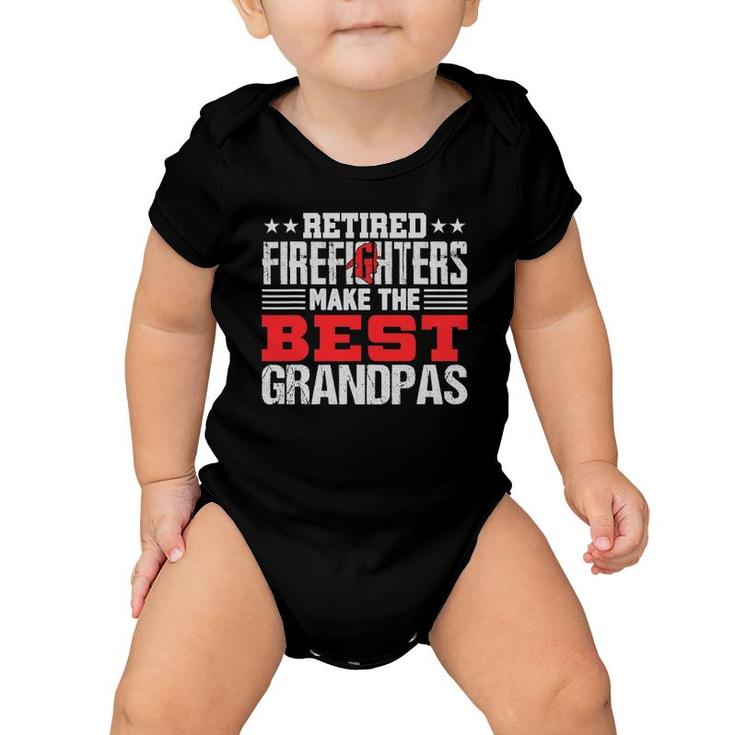 Mens Retired Firefighter Grandpa Fireman Retirement Gift Baby Onesie