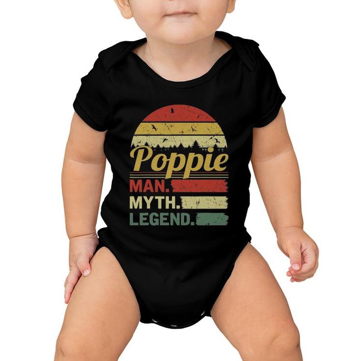 Mens Retro Vintage Poppie Man Myth Legend Outfit Father's Day Baby Onesie