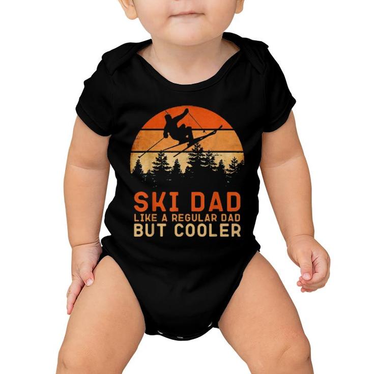 Mens Ski Dad Ski Skiing Outfit Baby Onesie