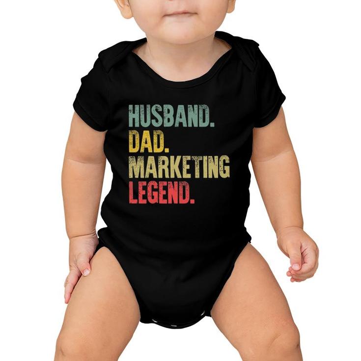 Mens Vintage Gift Husband Dad Marketing Legend Retro Baby Onesie