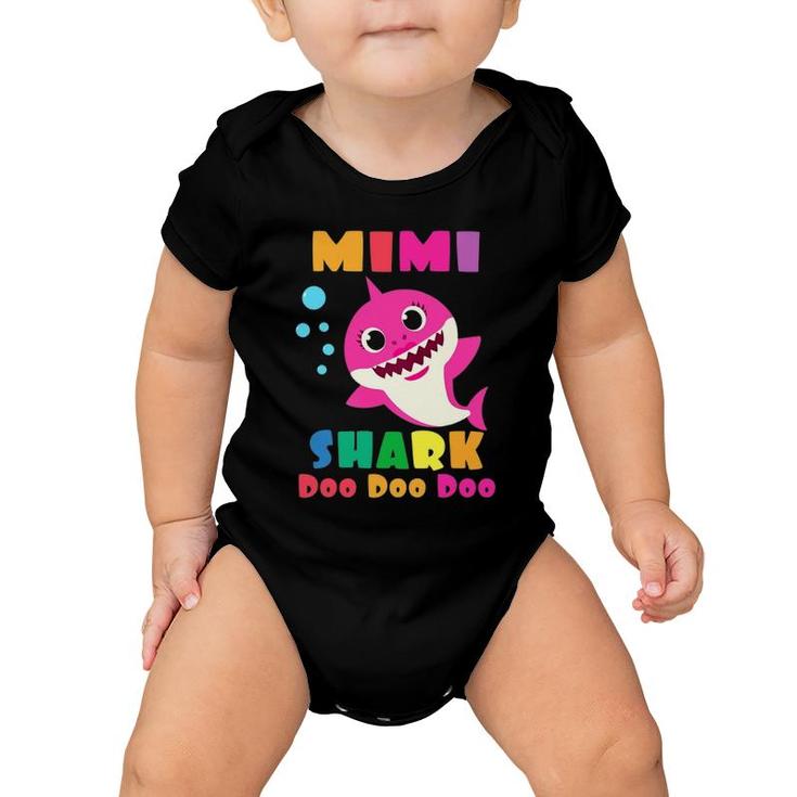 Mimi Shark  Funny Mothers Day Gift For Womens Mom Baby Onesie
