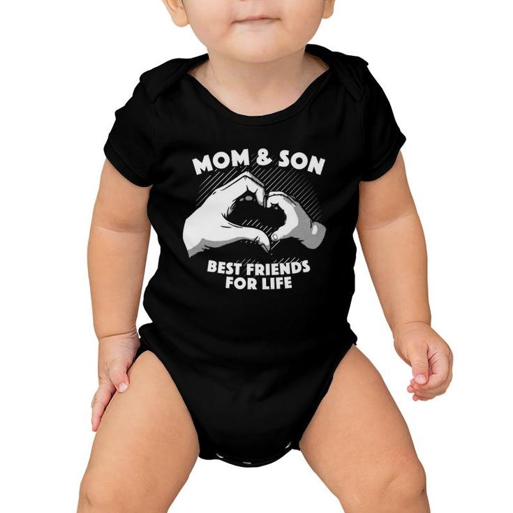 Mom And Son Best Friends For Life Cute Mother Women Baby Onesie