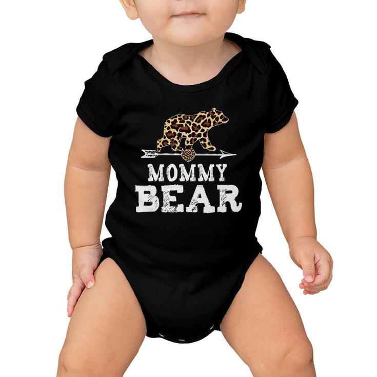 Mommy Bear Leopard Baby Onesie