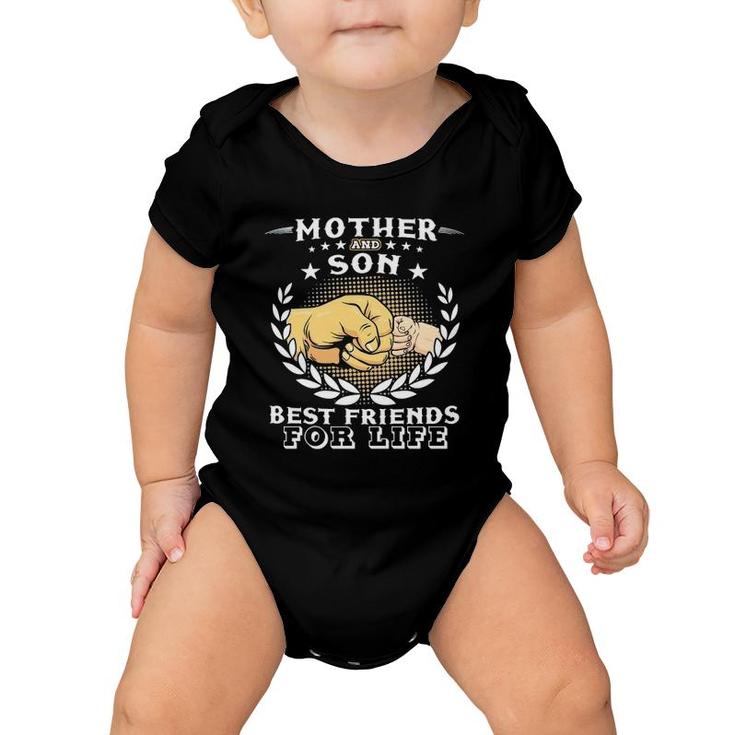 Mother And Son Best Friends For Life Fist Bump Version Baby Onesie