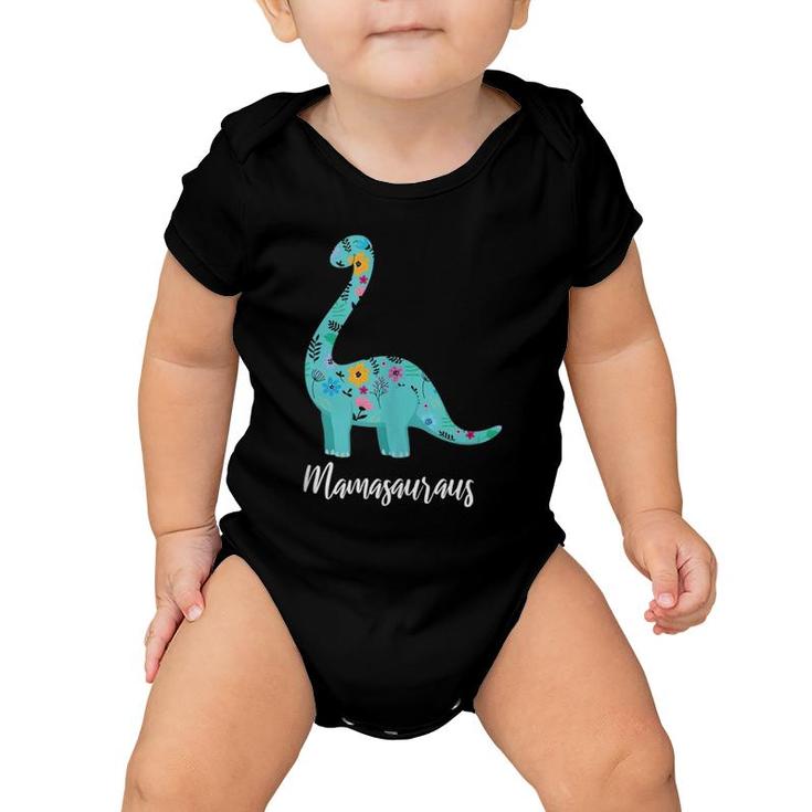 Mother's Day Mamasaurus Dinosaur  Baby Onesie