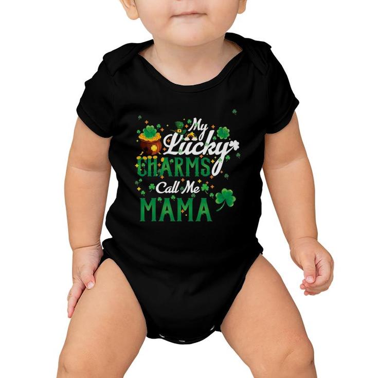 My Lucky Charms Call Me Mama St Patricks Day Mama Gift Women Baby Onesie
