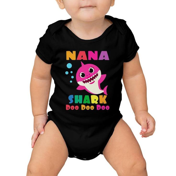 Nana Shark Funny Mother's Day Gift For Womens Mom Baby Onesie