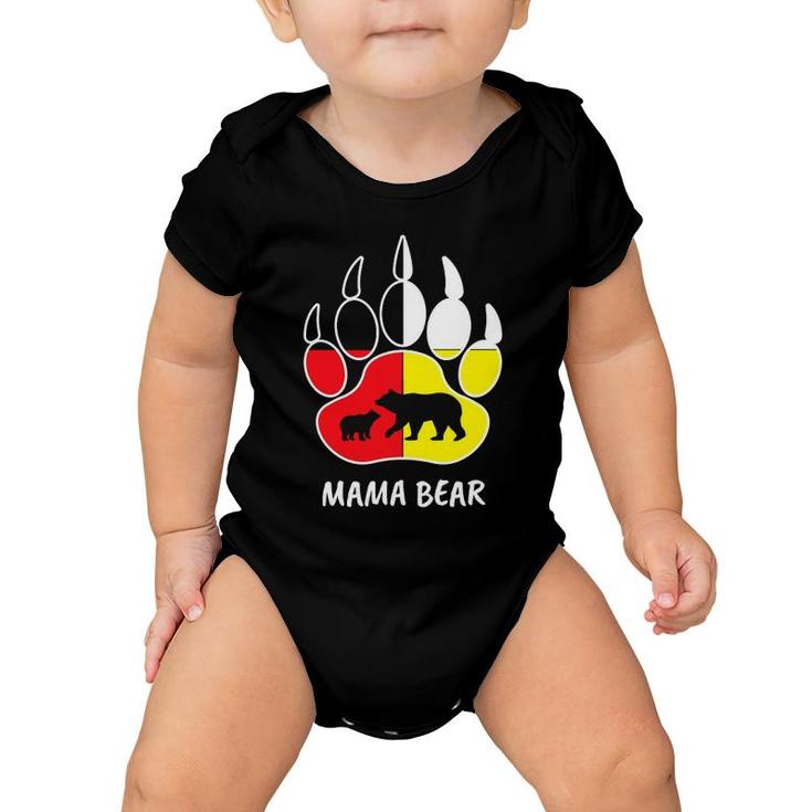 Native Mama Bear Inspired Indigenous Mama Bear Related Mother Baby Onesie