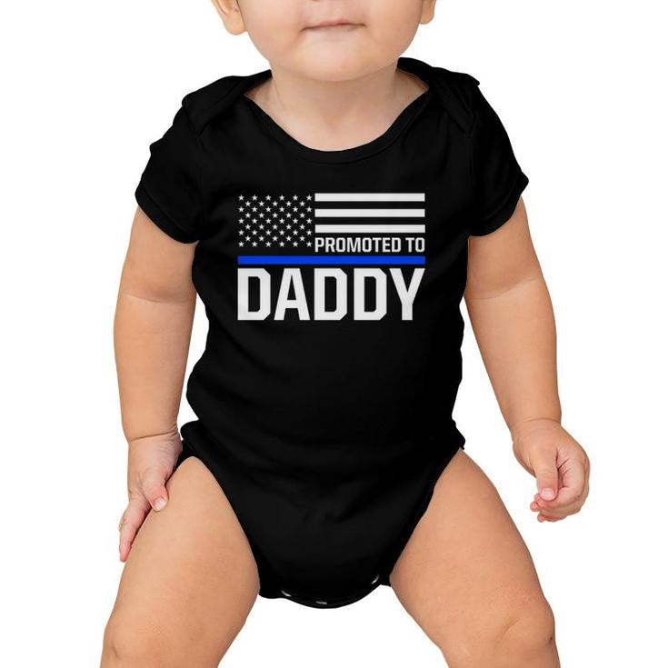 New First Time Dad To Be Daddy Police Law Enforcement Baby Onesie