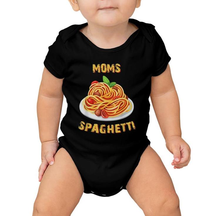 Nice Moms Spaghetti Lover Foodie Baby Onesie