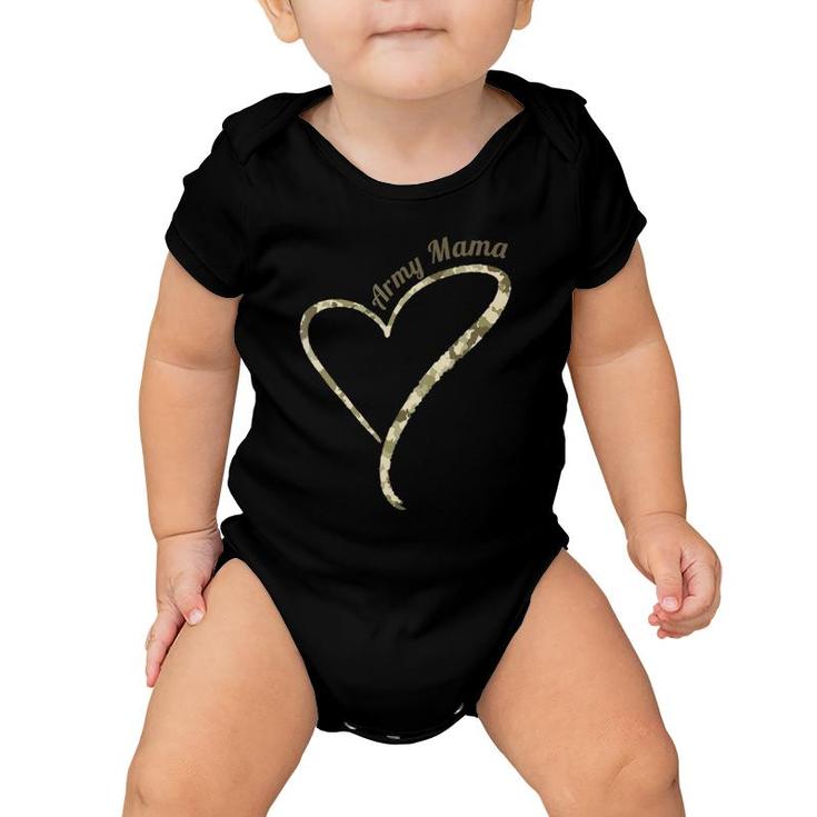 Proud Army Mama - Army Mama Camouflage Baby Onesie