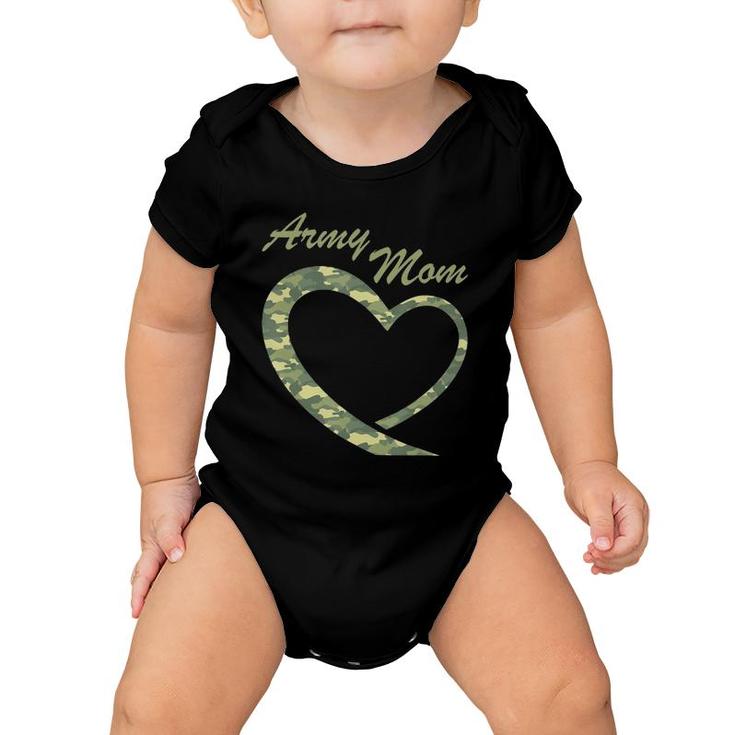 Proud Army Mom Gift Military Mother Camouflage Apparel Baby Onesie